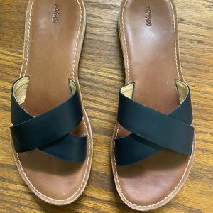 Black and Tan leather Olukai Sandals